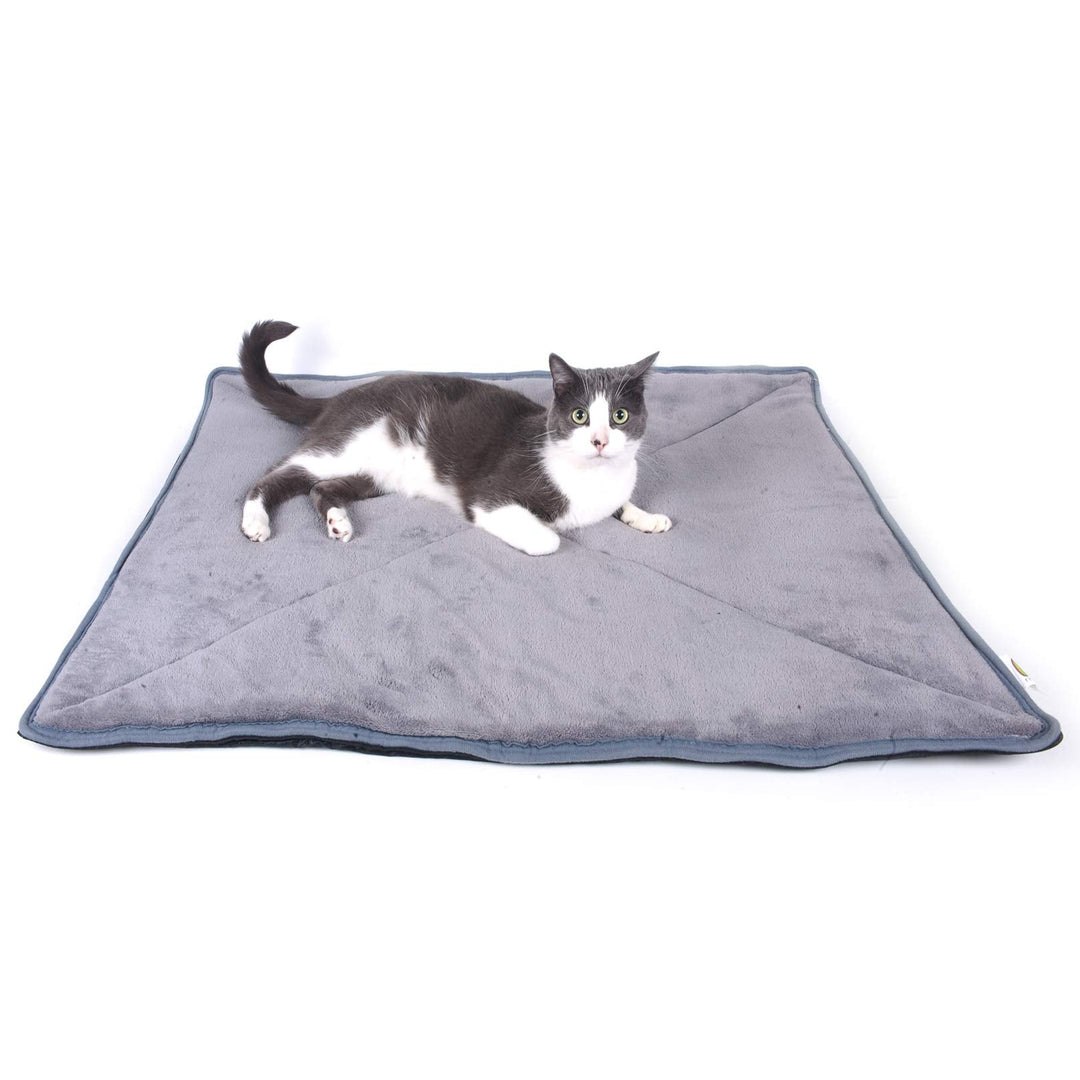 large cat bed thermal mat padded thermal indoor warming and travel