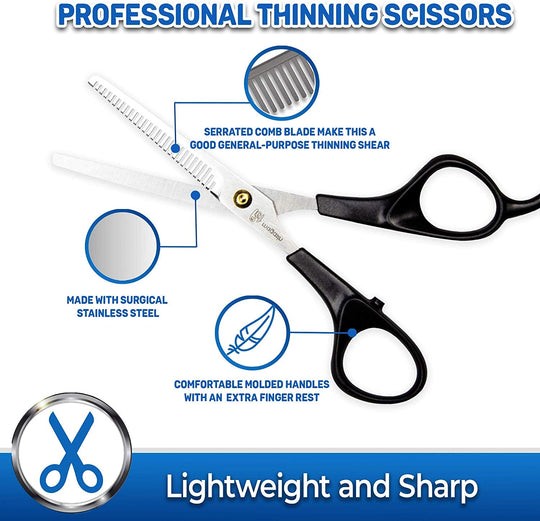 thinning scissors grooming professional home toothed blade dog cat long hair