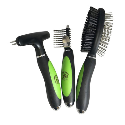Professional Grooming Brush Sets with Sharp Stainless Steel Structure for Small Medium & Large Dogs - Pet Magasin