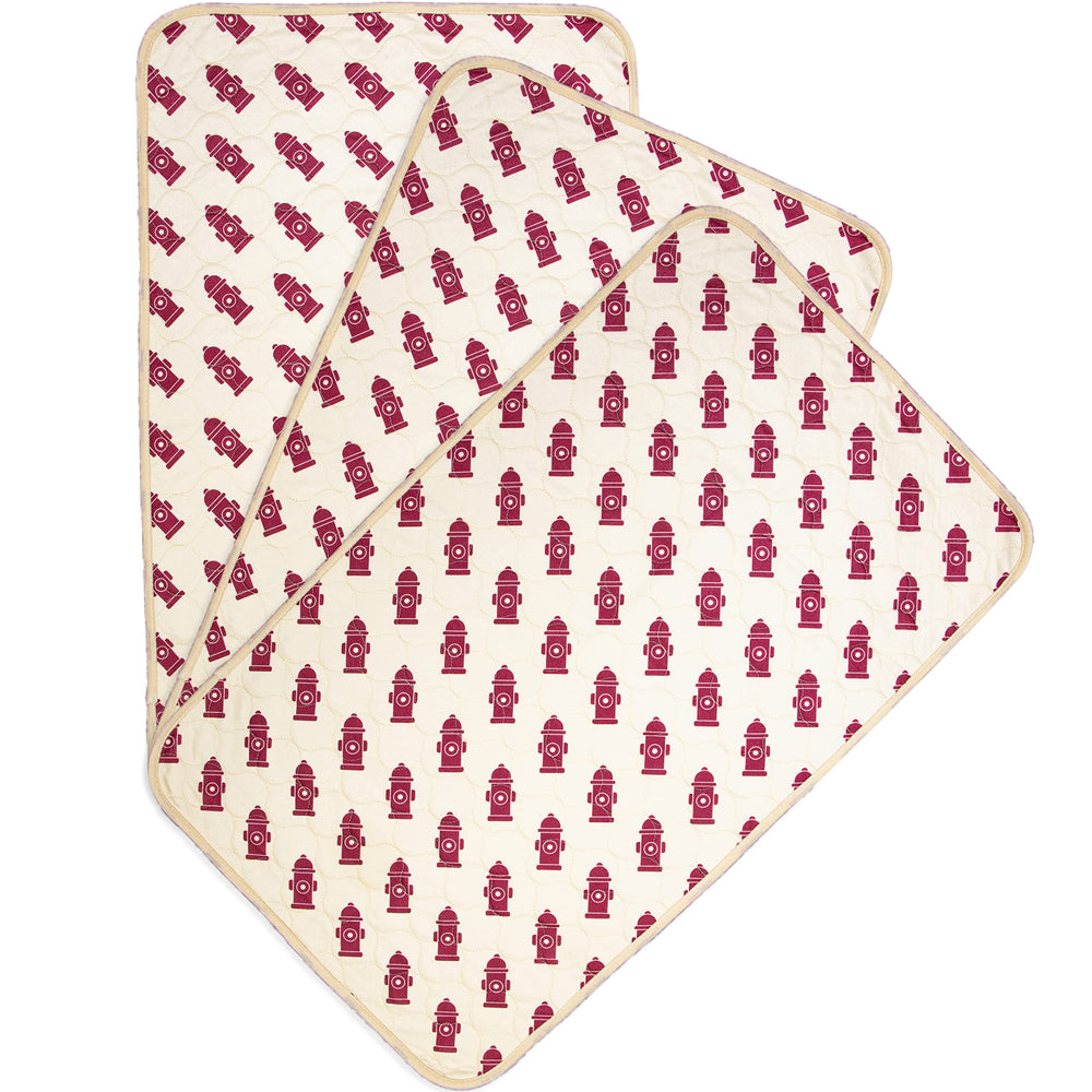 Trending nice decor beige fire hydrant design patterned dog and cat training pad and reusable mat