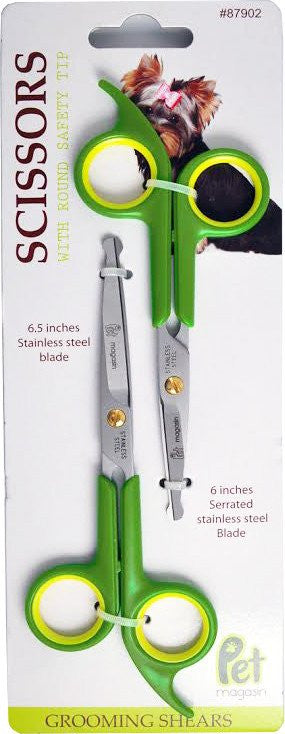 dog and cat grooming scissors in a package