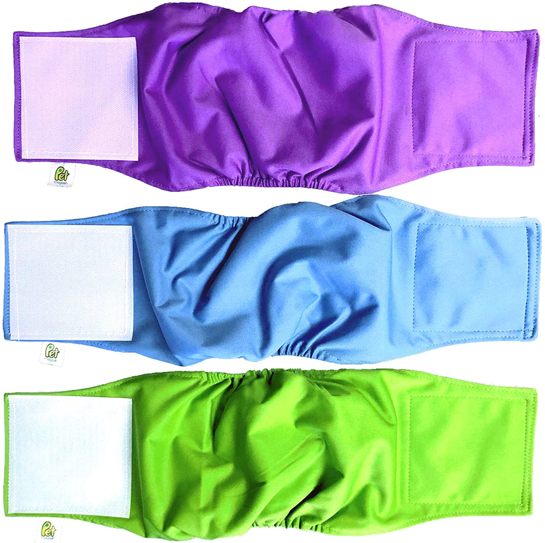Pet Magasin Washable Belly Wrap for Male Dogs (3-Pack) - Pet Magasin