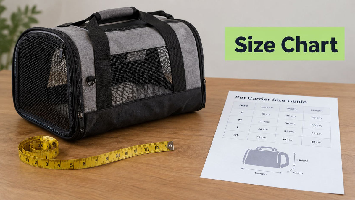 Pet Carrier Size Chart with Printable Guide and Fit Tips