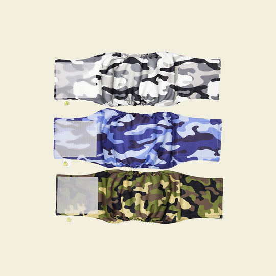 Pet Magasin Washable Belly Wrap for Male Dogs (3-Pack)