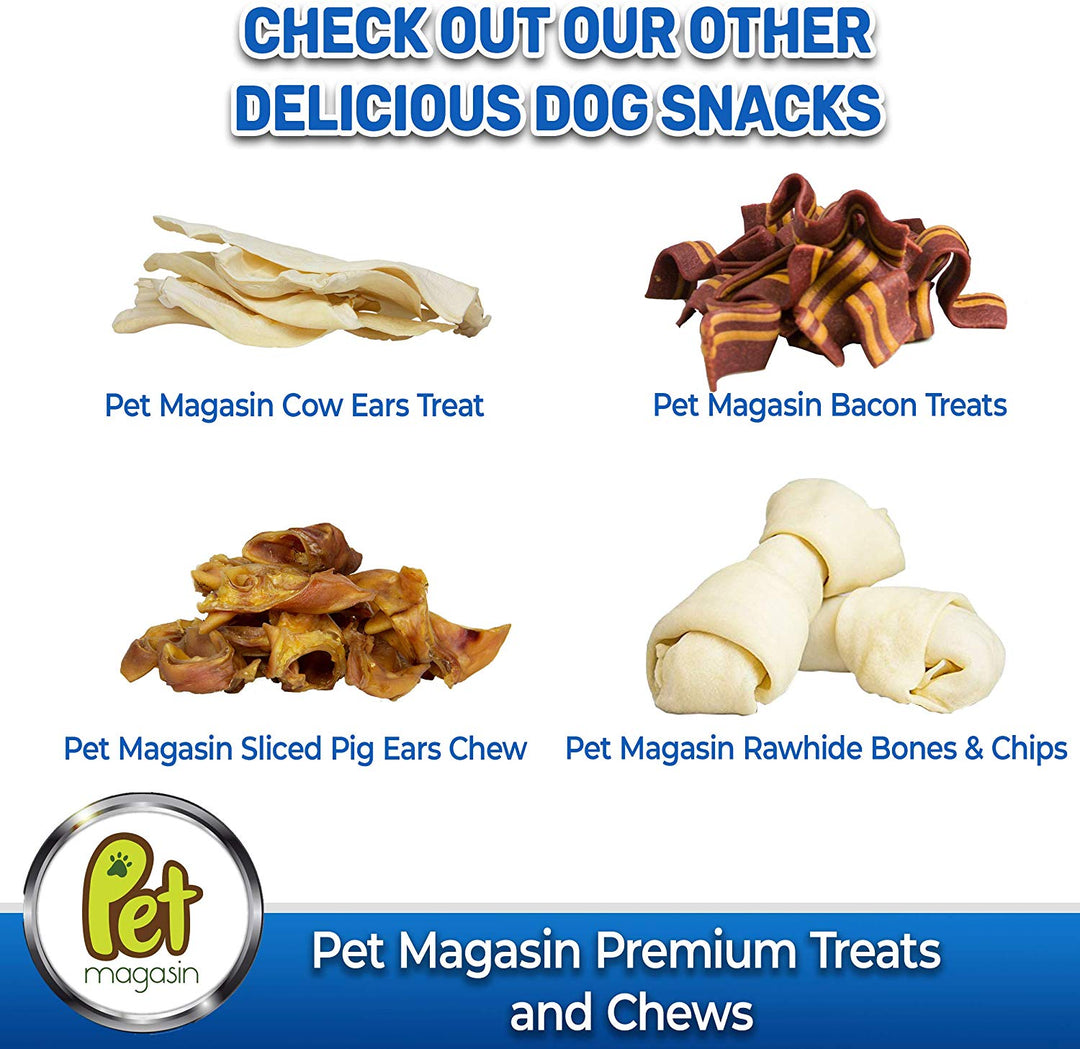 Rawhide Alternative Natural Jumbo Cow Ears 12-Pack Dog Treats Super Chew Long-Lasting FDA & USDA Approved - Pet Magasin