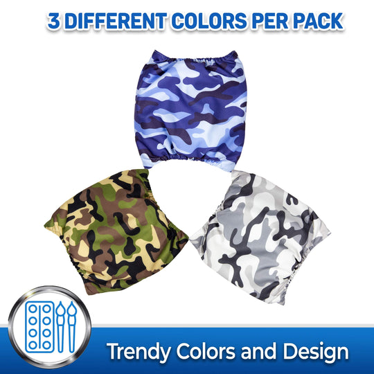 Pet Magasin Washable Belly Wrap for Male Dogs (3-Pack) | Pet Magasin