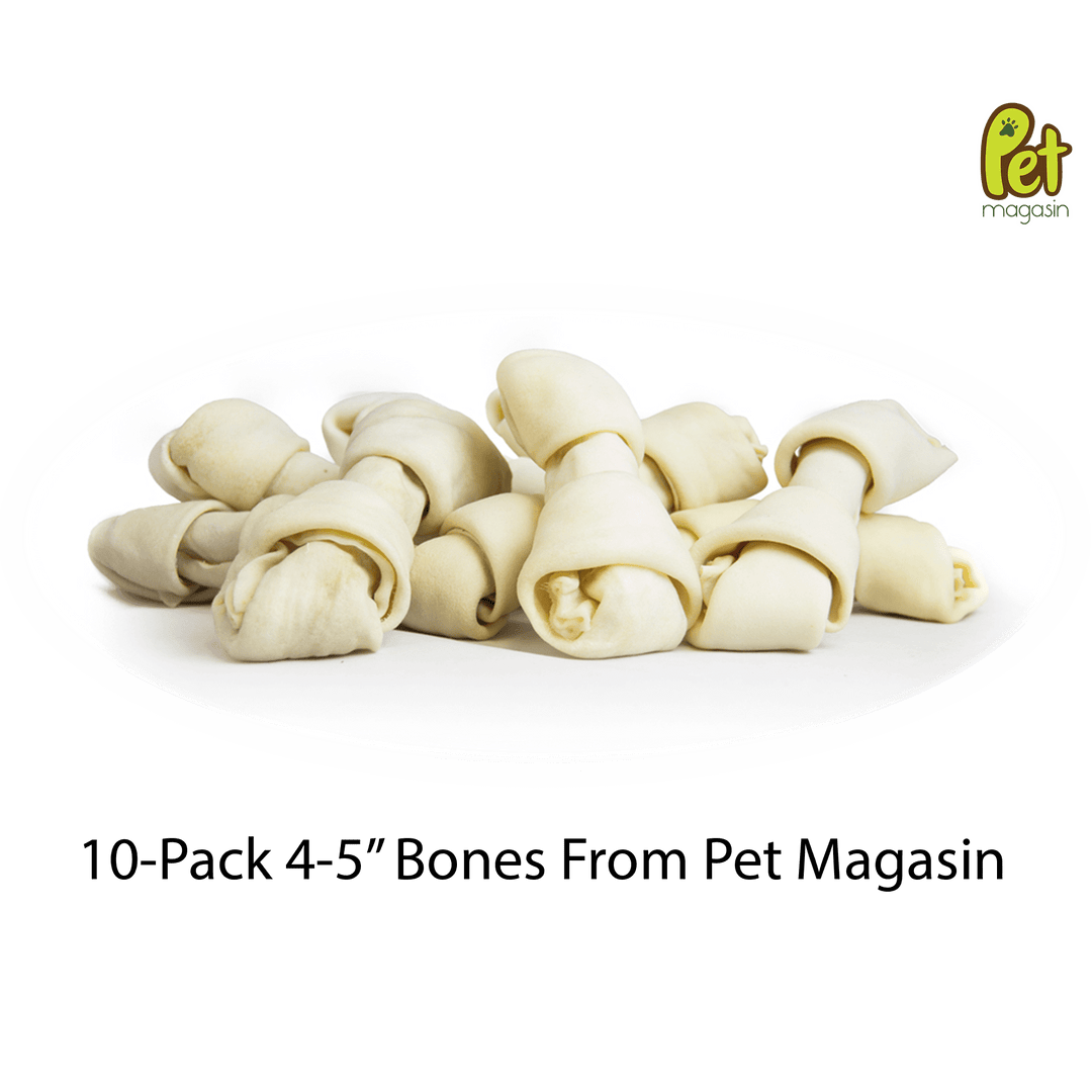 10 count bulk dog snack chewing bones rawhide safe