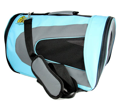 Soft Sided Pet Travel Carrier For Dogs, Cats & Birds - 18'' x 11'' x 10'' - Blue Color-Pet Magasin