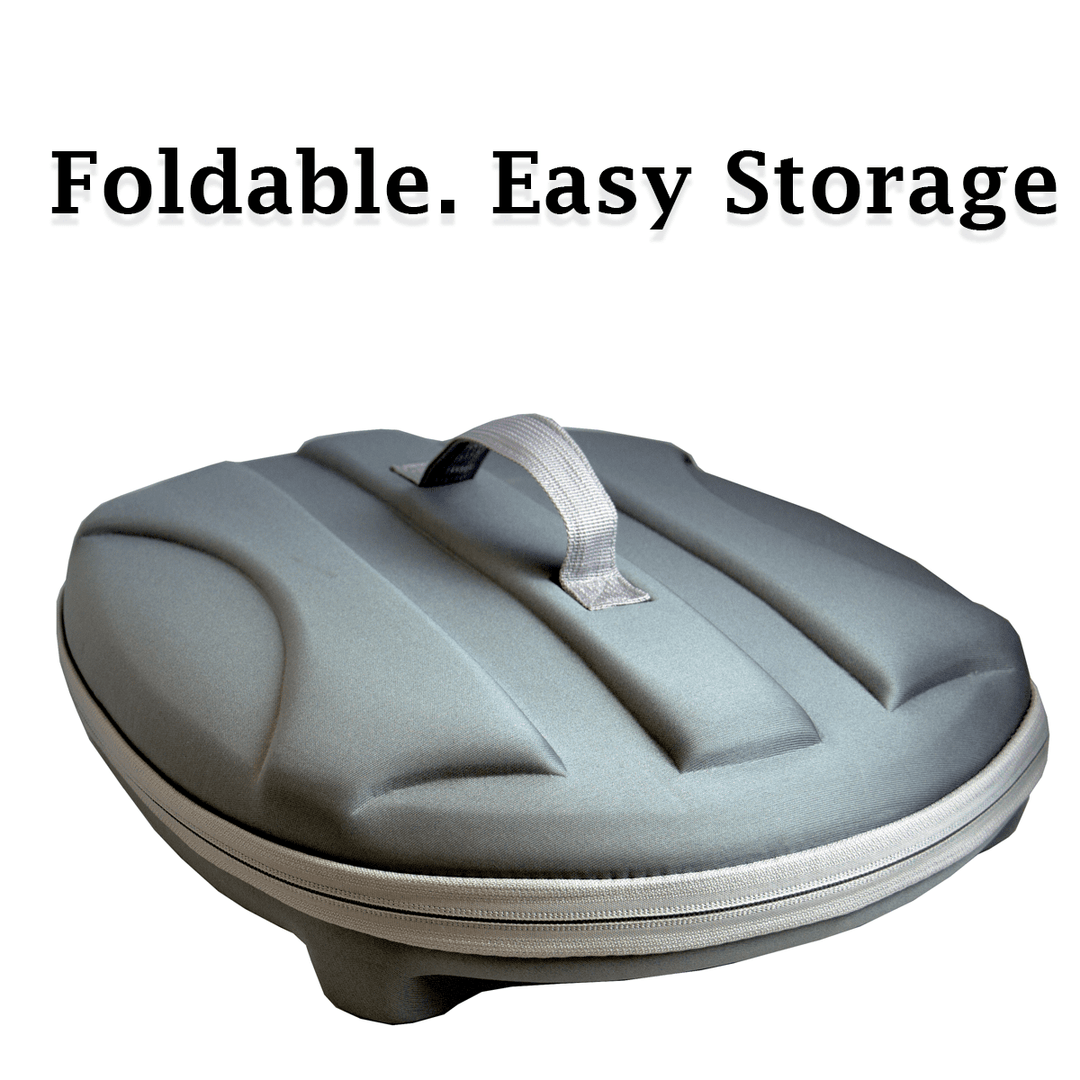 Foldable puppy cat kitten carrier in save saving position for easy storage
